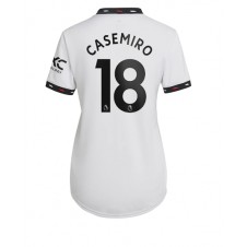 Manchester United Casemiro #18 Bortedrakt Kvinner 2022-23 Kortermet
